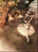Edgar Degas The Star Dancer on Stage oil painting artist